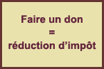 Faire un don = réductions d'impôts